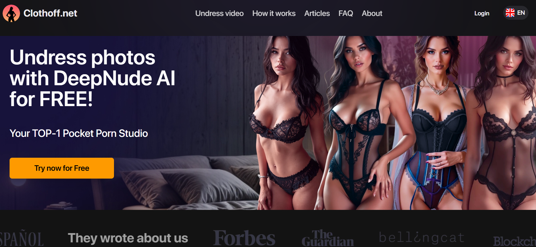 Tela da Clothoff.net mostrada no comparativo de origem