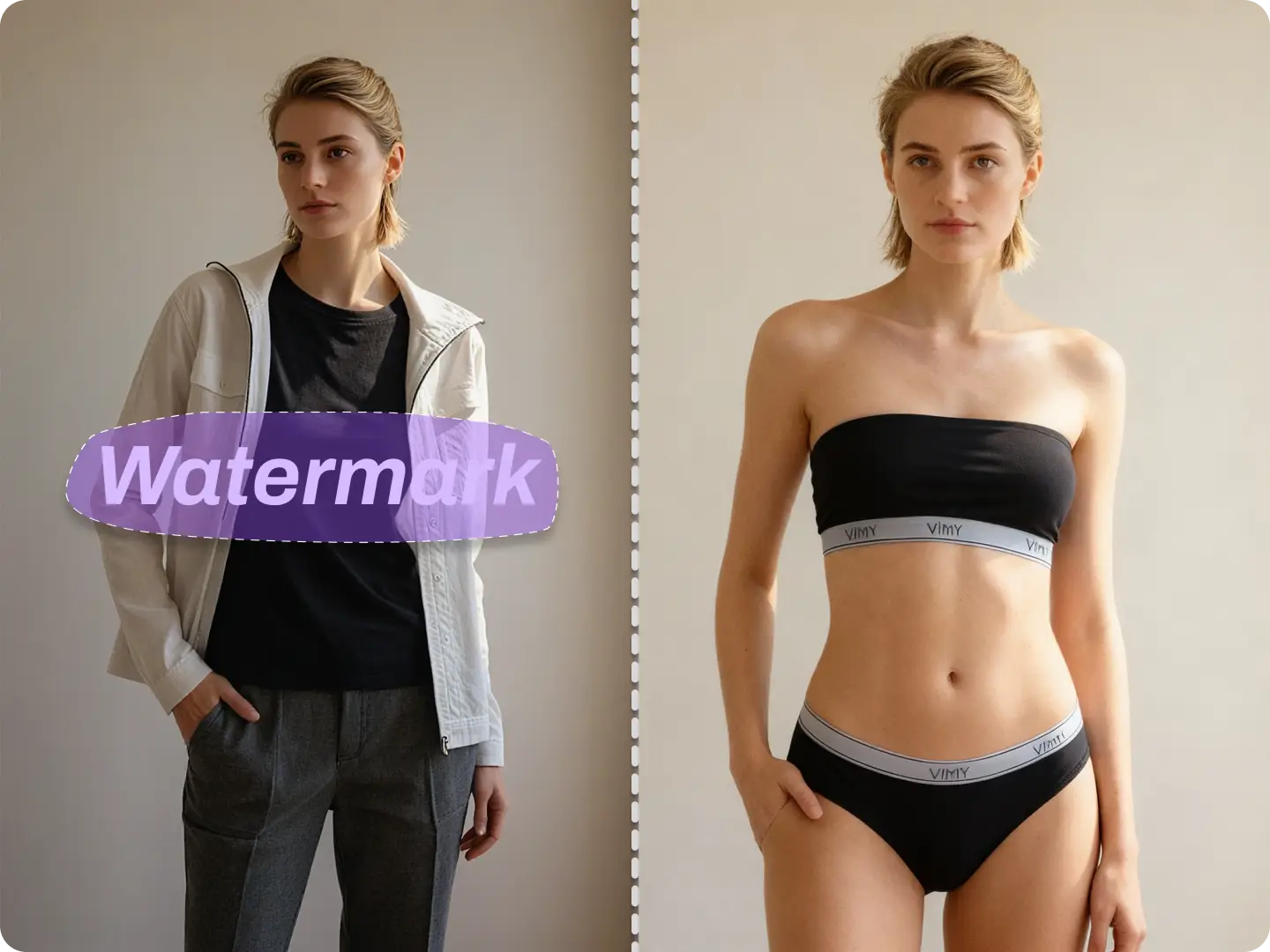 Exemplo de imagem usada no processo pessoal de undress AI