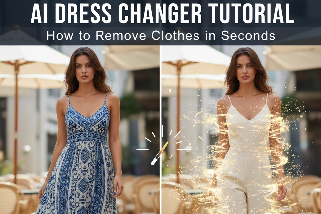Como editar ou trocar roupas em uma imagem com IA em três etapas